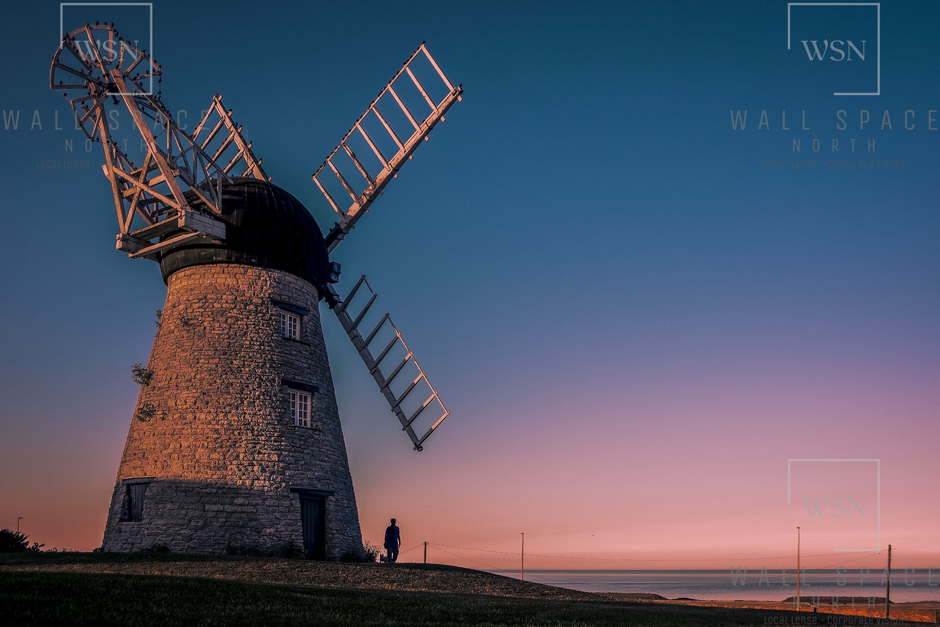 Whitburn windmill, North East England — fine art photography for corporate spaces