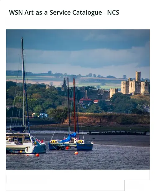 Northumberland Coast fine art photography book cover - Wall Space North